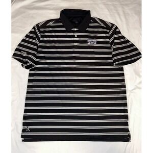 Ping‎ TCU golf polo men's XL black and white stripes